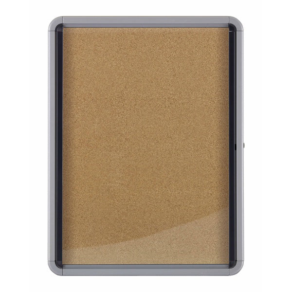 Nobo Bacheca per interni-fondo in sughero 9xA4 anta a battente (Nobo 1902564 Premium Plus Internal Glazed Case Cork 9 x A4)