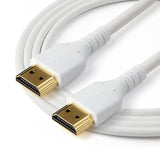 STARTECH CAVO PREMIUM HDMI AD ALTA VELOCITA' 4K 60Hz CON ETHERNET MASCHIO/MASCHIO CON FIBRA ARAMIDICA RINFORZATA 2 MT BIANCO