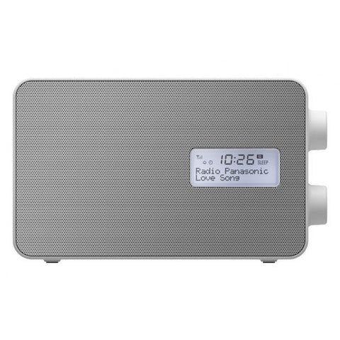 PANASONIC RF-D30BTEG-W RADIO DIGITALE DAB+ E MUSICA BLUETOOTH STAZIONE DI RICARICA PER SMARTPHONE BIANCO GRIGIO