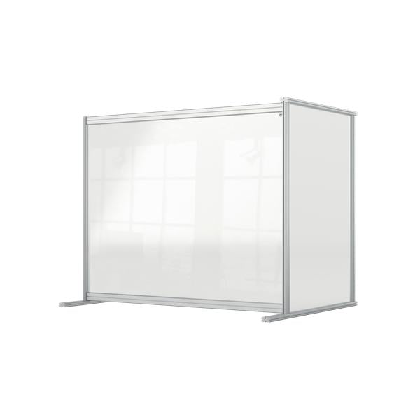Nobo 1915496 bacheca magnetiche e accessori Grigio, Trasparente (Nobo 1915496 Premium Plus Desk Divider Extender 1200x1000mm Acrylic)