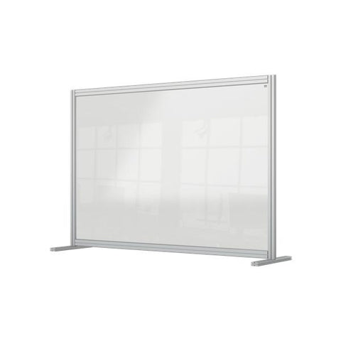 Nobo 1915490 bacheca magnetiche e accessori Gris, Trasparente (Nobo 1915490 Premium Plus Desk Divider 1400x1000mm Acrylic)