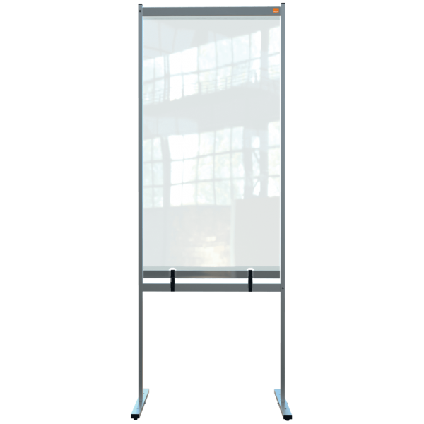 Nobo 1915558 bacheca magnetiche e accessori Grigio, Trasparente (Nobo 1915558 Premium Plus Clear PVC Free Standing Protective Divider Screen 780x2060mm)