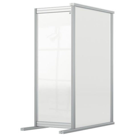 Nobo 1915499 bacheca magnética y accesorios Gris, Trasparente (Nobo 1915499 Premium Plus Desk Divider Extender 400x1000mm Acrylic)