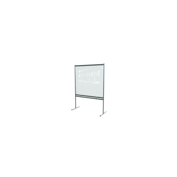 Nobo 1915551 bacheca magnetiche e accessori Grigio, Trasparente (Nobo 1915551 Premium Plus Clear PVC Free Standing Protective Divider Screen 1480x2060mm)