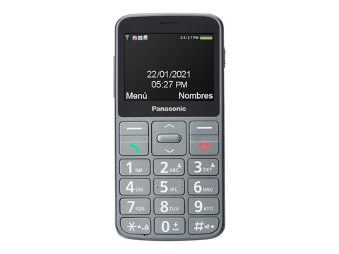 Panasonic KX-TU160 Easy Use Mobiltelefon grau, 2.4" , TFT-LCD, 240 x 320, USB-Version USB-C, integrierte Kamera, Hauptkamera 0,3 MP, 32 GB (KX-TU160EXG)