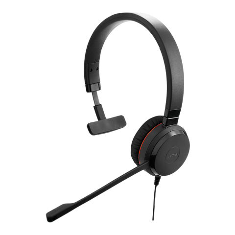 JABRA EVOLVE 2 40 CUFFIA MONOAURALE CON MICROFONO MS 1 X USB-C NERO