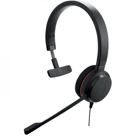 JABRA EVOLVE 20 CUFFIA CON MICROFONO MONOAURALE MS USB-C NERO
