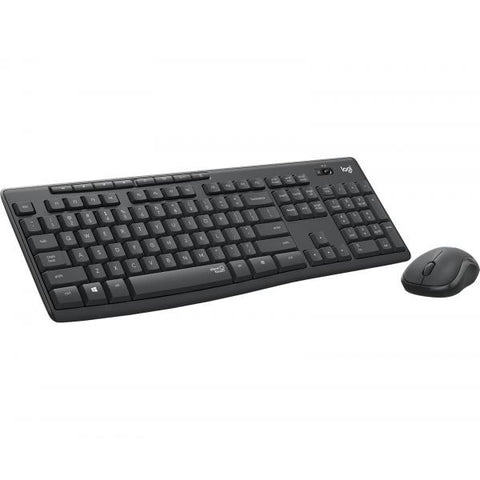 LOGITECH MK295 SILENT KIT TASTIERA E MOUSE TASTIERA E MOUSE WIRELESS OTTICO 1.000 DPI 3 TASTI QUERTY USA INTERNAZIONALE GRAFITE