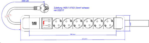 Bachmann Steckdosenleiste PRIMO2 6xCEE7/3 350.012 (350.012)