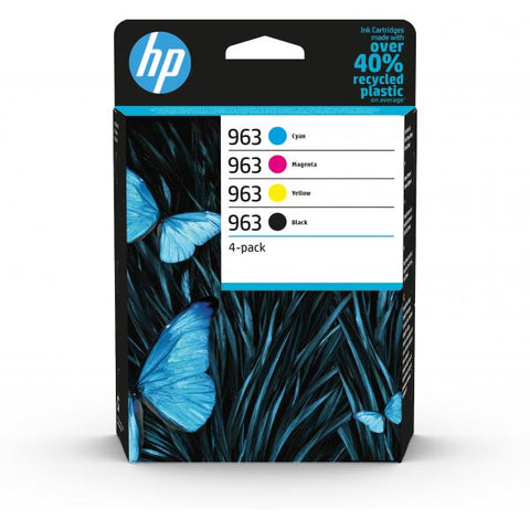 HP 963 INK JET 4 CARTUCCE NERO CIANO MAGENTA E GIALLO 1000 PAGINE MULTICOLORE