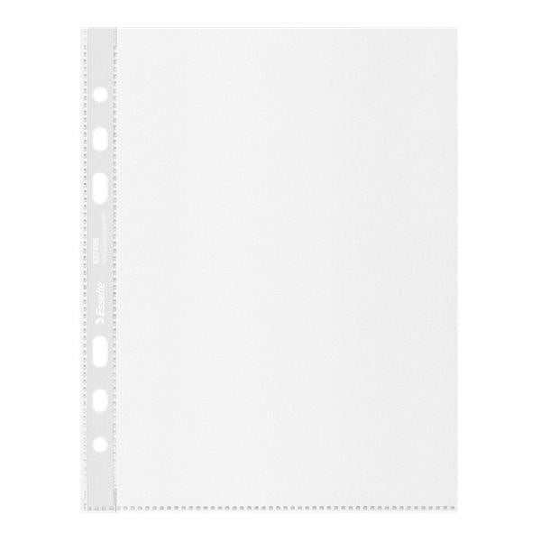 ESSELTE OFFICE BUSTE CON FORATURA UNIVERSALE IN PP RICICLATO 210X150 mm A5 TRASPARENTE CONF 100 Pz.