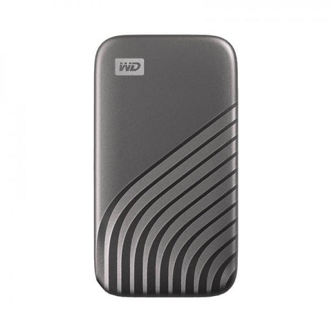 WESTERN DIGITAL MY PASSPORT SSD 2.000GB PORTATILE CON TECNOLOGIA NVME USB-C FINO A 1.050 MB/S IN LETTURA FINO A 1000MB/S IN SCRITTURA GRIGIO