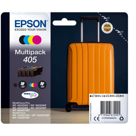 Epson Multipack 4-colours 405 DURABrite Ultra Ink (Epson 405 Multipack - 4 pakker - sort,)