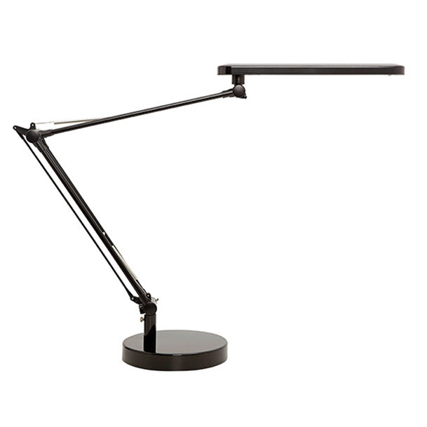 UNILUX MAMBOLED LAMPADA DA TAVOLO A LED 7 W INTERRUTTORE ON-OFF SOTTO LA CALOTTA MODERNA CLASSE ENERGETICA A+ PER CAMERETTA SCRIVANIE UFFICIO CASA COLORE NERO