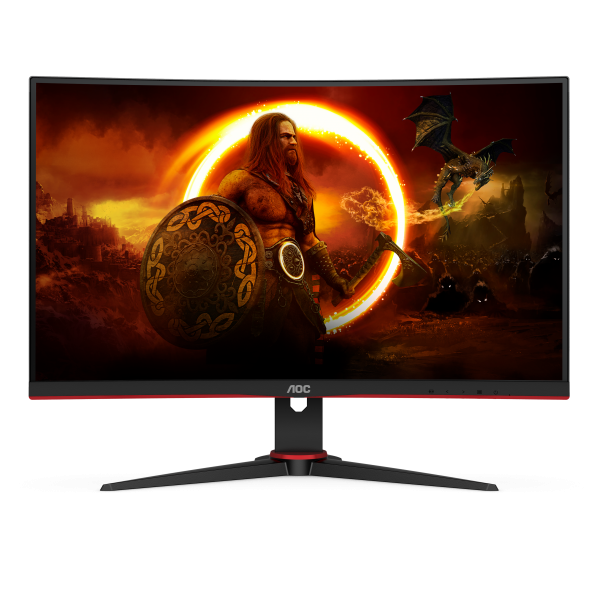 AOC G2 C24G2AE/BK monitor piatto per PC 59,9 cm (23.6") 1920 x 1080 Pixel Full HD LED Nero, Rosso