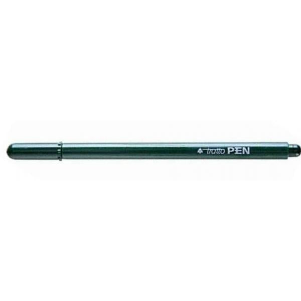TRATTO TRATTO PEN PENNA PUNTA IN FIBRA CONICA 0.5 mm VERDE BOSCO CONF 12 Pz.