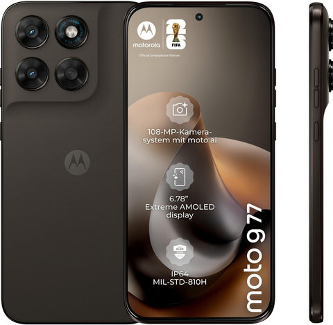 Motorola Moto G77 5G Smartphone 256GB black olive
