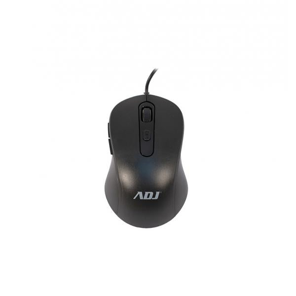 MOUSE ADJ USB OTTICO 6D EVO PURE 1000 DPI 6 TASTI PLUG&PLAY BLACK