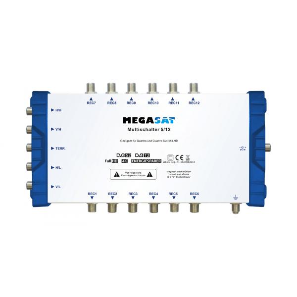 Megasat 0600205 multinterruttore satellitare 5 ingressi 12 uscite