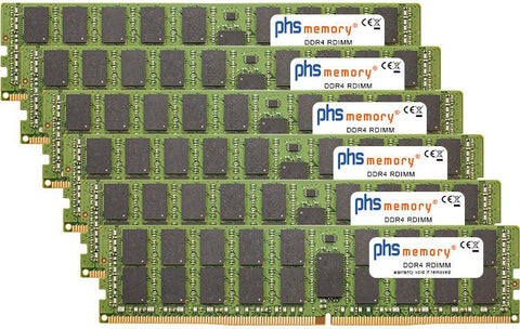 PHS-memory 384GB (6x64GB) Kit RAM Speicher kompatibel mit Apple MacPro 12-Core 3,3GHz (2019) DDR4 RDIMM 2933MHz PC4-23400R (SP468824)