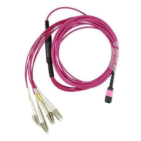 BlueOptics K2Q47A-BO cavo a fibre ottiche 15 m MPO 4x LC OM4 Viola
