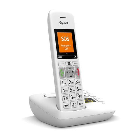 Gigaset E390A Telefono DECT Identificatore di chiamata Bianco
