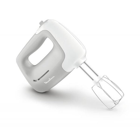 MOULINEX HM450 PREPMIX SBATTITORE ELETTRICO POTENZA DI 450 W 5 VELOCIT REGOLABILI E UN PULSANTE TURBO 2 LAME IN ACCIAIO INOX 2 GANCI IMPASTATORI UTILIZZO CONFORTEVOLE BIANCO E GRIGIO