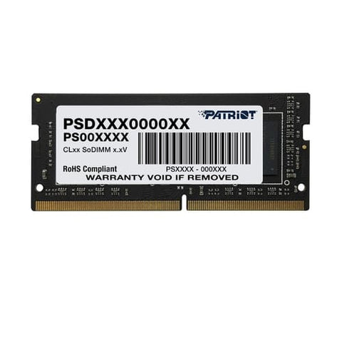PATRIOT SIGNATURE PSD48G320081S MEMORIA RAM 8GB 3.200MHz TIPOLOGIA SO-DIMM TECNOLOGIA DDR4 CL22