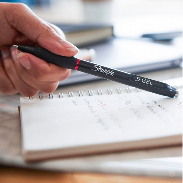 SHARPIE GEL PENNA ROLLER ASCATTO PUNTA 0.7 MM INCHIOSTRO NERO CONF 12 PZ.