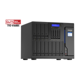 QNAP TVS-H1688X NAS CHASSIS TOWER XEON W-1250 3.3GHz RAM 32GB-12+4 BAY HDD/SSD 2.5"/3.5"-6xRJ45-S.O. QuTS HERO BLACK
