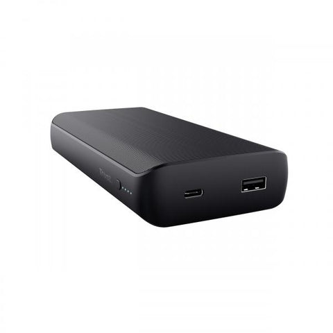 TRUST LARO POWERBANK 20.000 mAh 65W 1 X USB TIPO C 1 X USB TIPO A NERO