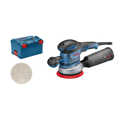 Bosch GEX 40-150 PROFESSIONAL Levigatrice a disco 12000 Giri/min 24000 OPM Nero, Blu, Grigio, Rosso 400 W