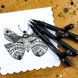 OSAMA PIN FINELINER MARCATORE A PENNA PUNTA AD AGO 1.2 mm NERO CONF 12 Pz.