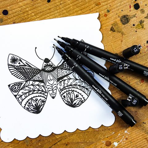 OSAMA PIN FINELINER MARCATORE A PENNA PUNTA AD AGO 1.2 mm NERO CONF 12 Pz.