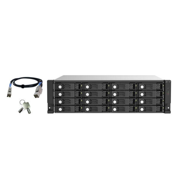 QNAP TL-R1620SEP STORAGE CHASSIS RACK 3U 16BAY HDD/SSD 2.5"/3.5" INTERFACCIA SAS-3/SATA III COLORE NERO/GRIGIO