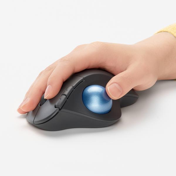 LOGITECH ERGO M575 MOUSE TRACKBALL WIRELESS ERGONOMICO NERO