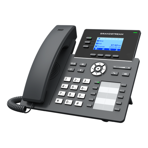 Grandstream Networks GRP2604P telefono IP Nero 3 linee LCD