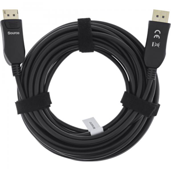 *** InLine Cavo DisplayPort 1.4 AOC, 8K4K, nero, 25m