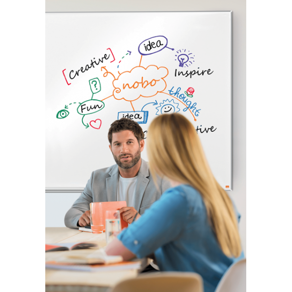 Nobo Impression Pro lavagna 1542 x 864 mm Smaltato Magnetico (Nobo Impression Pro 1550x870mm Widescreen Enamel Magnetic Whiteboard)