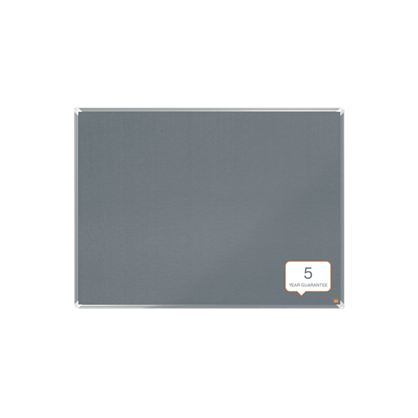 Nobo 1915196 bacheca per annunci Bacheca fissa Grigio Feltro (Nobo 1915196 Premium Plus Grey Felt Notice Board 1200x900mm)