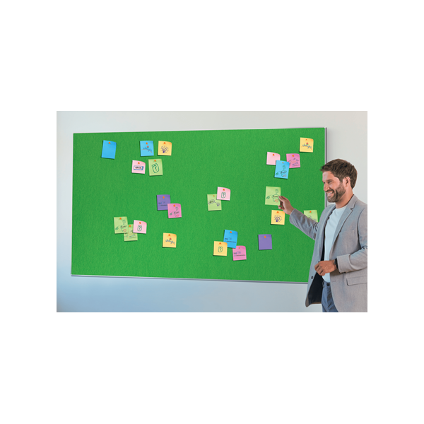 Nobo Impression Pro bacheca per appunti Interno Verde (Nobo 1915427 Impression Pro 1550x870mm Widescreen Green Felt Notice Board)