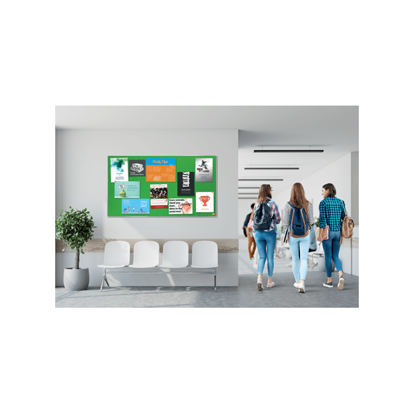 Nobo Impression Pro bacheca per appunti Interno Verde (Nobo 1915426 Impression Pro 1220x690mm Widescreen Green Felt Notice Board)