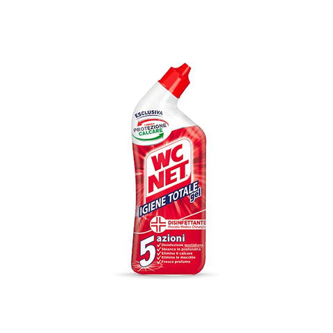 WC NET DETERSIVO WC IGIENE TOTALE GEL AZIONE DISINFETTANTE ANTICALCARE SBIANCANTE FLACONE DA 700 ML CONF 12 Pz.