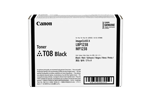 Canon TONER T08 BLACK cartuccia toner 1 pz Originale Nero (Canon 3010C006AA Toner T08 Black)