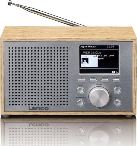 Lenco DAR-017 - DAB+-Radio - 3 Watt (Gesamt) - Holz (DAR-017WD)