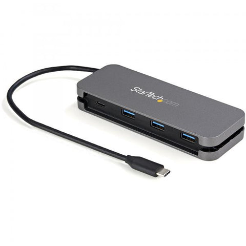 STARTECH HUB USB-C A 4 PORTE 3xUSB A 3.0 E 1xUSB-C GRIGIO NERO