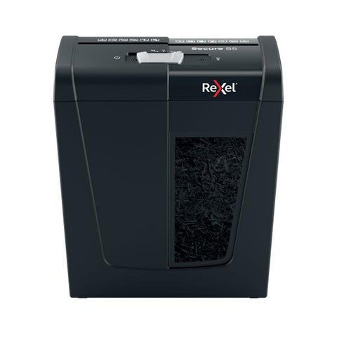 REXEL SECURE S5 DISTRUGGIDOCUMENTI A STRISCE CESTINO 10 LT CAPACITA' 5 FOGLI NERO