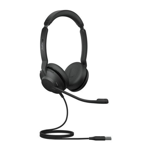 Jabra Evolve2 30, UC Stereo Auricolare Cablato A Padiglione Ufficio USB tipo A Nero