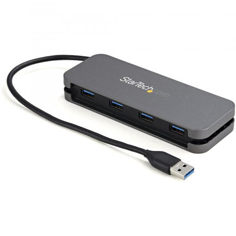 STARTECH HUB HB30AM4AB HUB USB-A 4 x USB-A 3.2 Gen 1 5Gbps ALTA VELOCITA' ALIMENTATO VIA BUS GRIGIO