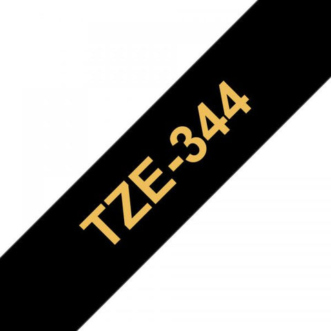 BROTHER TZE344 NASTRO TZ ORO / NERO
